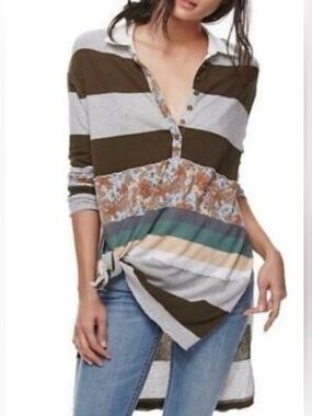 RARE- Free People Eloise Henley Top - Brand New With Tags